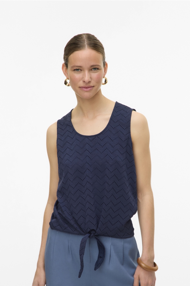 VMTHAS SL TIE TOP JRS GA VO 10328124 NAVY BLAZER